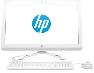 Моноблок HP 20-c038ur (Celeron J3060 1.6Ghz/19.5/4Gb/500Gb/DVD/HD Graphics 400/W10H64/White) 1EE38EA