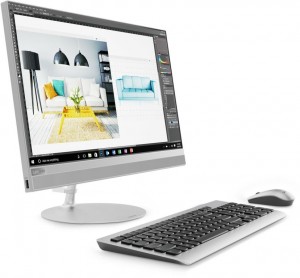 Моноблок Lenovo IdeaCentre AIO 520-24IKL (Core i5 7400T 2.4Ghz/23.8/4Gb/1Tb+SSD16Gb/DVD/HD Graphics 530/W10Home64)