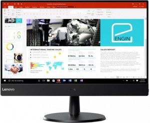 Моноблок Lenovo V510z (Core i5 7400T 2.4Chz/23/8Gb/SSD256Gb/DVD/GF 940M/W10H64) 10NQ000ARU