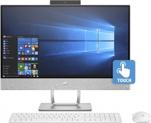 Моноблок HP Pavilion 24-x007ur (Core i7 7700T 2.9Ghz/23.8/8Gb/1Tb/HD Graphics 630/DOS/White) 2MJ58EA