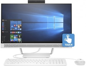 Моноблок HP 24-a252ur (Core i5-7400T 2.4Ghz/23.8/8Gb/SSD128Gb/DVD/HD Graphics 630/W10 Home 64) 1GU93EA