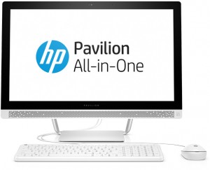 Моноблок HP Pavilion 24-b242ur (Core i5 7400T 2,4Ghz/23.8/4Gb/1Tb/DVD/HD Graphics 630/DOS/White) 1ZN01EA