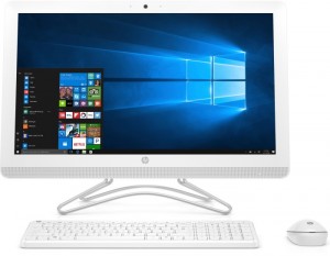 Моноблок HP 24 24-e002ur (Core i3-7100U 2.4Ghz/23.8/8Gb/1Tb/DVD/HD Graphics 630/W10Home64/White) 2WC31EA