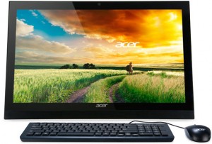 Моноблок Acer Aspire Z1-622 (Celeron/N3150/1600Mhz/4096Mb/500Gb/21.5/DVDRW/WiFi/BT/DOS/Black)