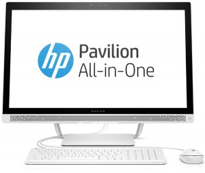 Моноблок HP Pavilion 27-a233ur (Intel Core i3 7100T 3.4Ghz/27/4Gb/1Tb/DVD/HD Graphics 630/DOS/White) 1ZN03EA