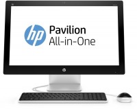 Моноблок HP Pavilion 27-n223ur (Core i5-6400T 2.2GHz/27/8Gb/1Tb+SSD8Gb/DVDRW/R7 360/W10/Silver white) (W1E38EA)