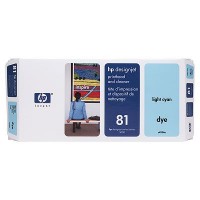 Картридж для принтера и МФУ HP 81 C4954A Dye Printhead and Printhead Cleaner Light Cyan