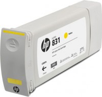 Картридж для плоттера HP 831C CZ694A Yellow