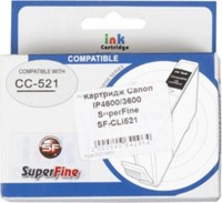 Картридж для принтера SuperFine  SF-CLI521Y Yellow