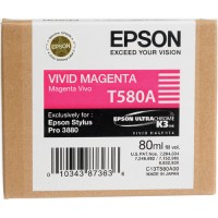 Картридж для принтера Epson C13T580A00 Stylus Pro Vivid Magenta