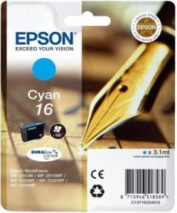 Картридж для принтера Epson  T16 Cyan