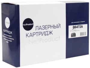 Картридж для принтера NetProduct N-Q6472A Yellow