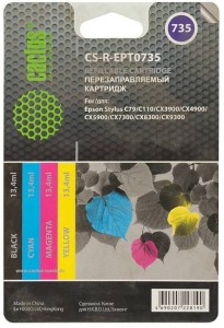 Картридж для принтера Cactus  CS-R-EPT0735 Color