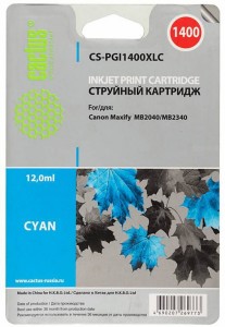 Картридж для принтера Cactus  CS-PGI1400XLC Cyan