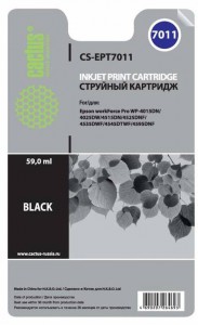 Картридж для принтера Cactus  CS-EPT7011 Black