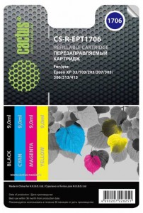 Картридж для принтера Cactus  CS-R-EPT1706 Color