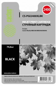 Картридж для принтера Cactus  CS-PGI2400XLBK Black