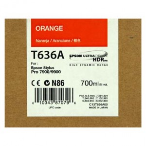 Картридж для принтера Epson C13T636A00 Orange