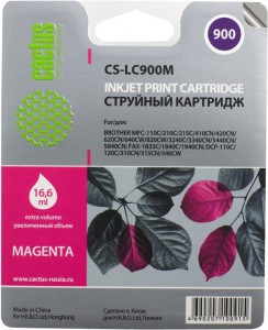 Картридж для принтера Cactus  CS-LC900M Magenta