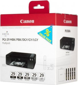 Картридж для принтера Canon PGI-29 Multi MBK/PBK/DGY/GY/LGY