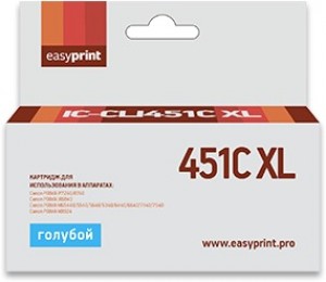 Картридж для принтера EasyPrint IC-CLI451C XL