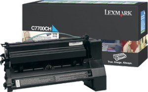 Тонер-картридж Lexmark Return Program C7700CH Cyan