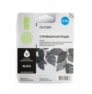 Картридж для принтера Cactus   HP DJ №121XL Black