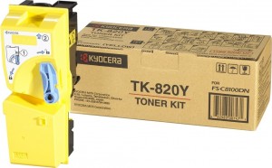 Картридж для принтера и МФУ Kyocera TK-820 Yellow