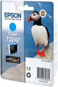 Картридж для принтера Epson T3242 C13T32424010 Cyan