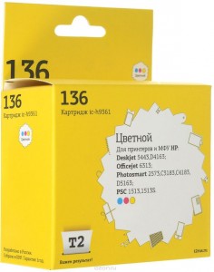 Картридж для принтера и МФУ T2 IC-H9361 №136 Color