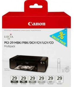 Картридж для принтера Canon PGI-29 Multi MBK/PBK/DGY/GY/LGY/CO