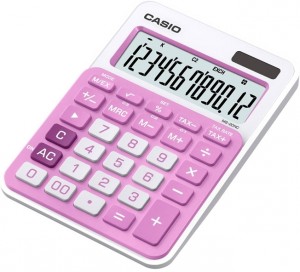 Настольный калькулятор Casio MS-20NC-PK-S-EC White pink