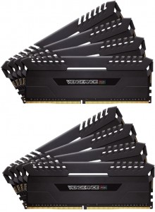 Оперативная память Corsair Vengeance RGB 64GB (8x8GB) DDR4 2666Mhz C16 Memory Kit CMR64GX4M8A2666C16