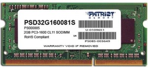 Оперативная память Patriot Memory PSD32G160081S