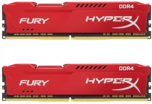 Оперативная память Kingston 32GB 2400MHz DDR4 DIMM HyperX Fury Red HX424C15FRK2/32