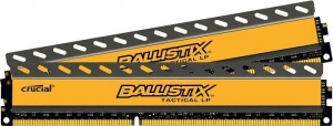 Оперативная память Crucial Ballistix Tactical 16GB Kit (2x8GB) DDR3-1600 UDIMM VLP BLT2C8G3D1608ET3LX0CEU