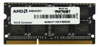 Оперативная память Patriot Memory DDR3 SODIMM 2GB 1333Mhz (AE32G1339S1-U)