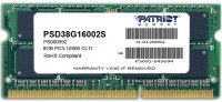 Оперативная память Patriot Memory DDR3 SODIMM 8Gb 1600MHz PC12800 (PSD38G16002S)