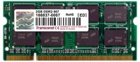 Оперативная память Transcend DDR2 SODIMM 2Gb PC5300 667MHz TS256MSQ64V6U