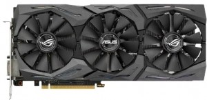 Видеокарта Asus GeForce GTX1080 Strix 1632Mhz PCI-E 3.0 8Gb 10010Mhz 256bit DVI 2HDMI 2DP (STRIX-GTX1080-8G-GAMING)