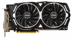 Видеокарта MSI GeForce GTX 1060 1544Mhz PCI-E 3.0 6144Mb 8008Mhz 192 bit DVI 2xHDMI HDCP (GTX 1060 ARMOR 6G OCV1)