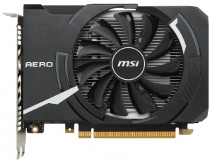 Видеокарта MSI GeForce GTX 1050 1404Mhz PCI-E 3.0 2048Mb 7008Mhz 128 bit DVI HDMI HDCP (GTX 1050 AERO ITX 2G OC)