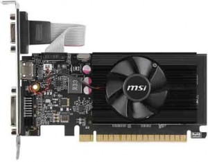 Видеокарта MSI GeForce GT 710 954MHz PCI-E 2.0  1024Mb 1600MHz 64bit DVI HDMI CRT HDCP GT7101GD3LP