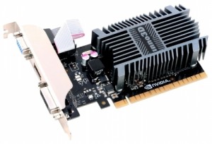 Видеокарта Inno3D GeForce GT 710 954Mhz PCI-E 2.0 2048Mb 1600Mhz 64 bit DVI HDMI HDCP (N710-1SDV-E3BX)