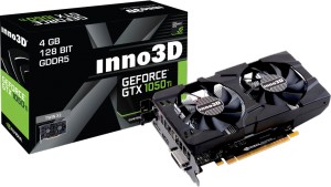 Видеокарта Inno3D GeForce GTX 1050 Ti 1290Mhz PCI-E 3.0 4096Mb 7008Mhz 128 bit DVI HDMI HDCP (N105T-1DDV-M5CM)