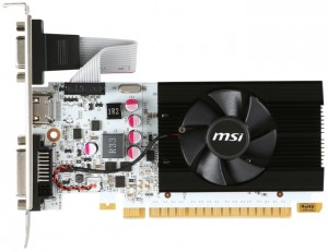 Видеокарта MSI GeForce GT 730 1006Mhz PCI-E 2.0 1024Mb 5000Mhz 64 bit DVI HDMI HDCP V1 (N730K-1GD5LP/OCV1)