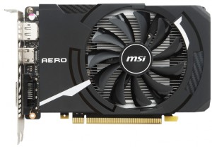 Видеокарта MSI GeForce GTX 1050 Ti AERO ITX 4G OCV1