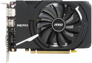 Видеокарта MSI GeForce GTX 1050 Aero ITX 1404Mhz PCI-E 3.0 2048Mb 7008Mhz 128 bit (GTX 1050 AERO ITX 2G OCV1)