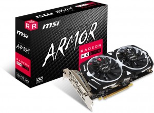 Видеокарта MSI RX 570 Armor 4G OC