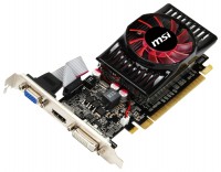 Видеокарта MSI GeForce GT 620 700Mhz PCI-E 2.0 1024Mb 1000Mhz 64 bit VGA DVI HDMI HDCP (N620GT-MD1GD3/LP)